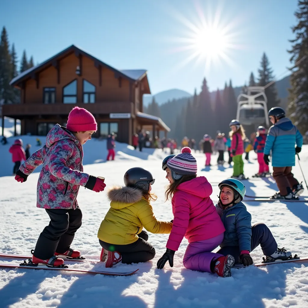 Winter wonderland in Slovakia with snow-covered mountains and skiing opportunities