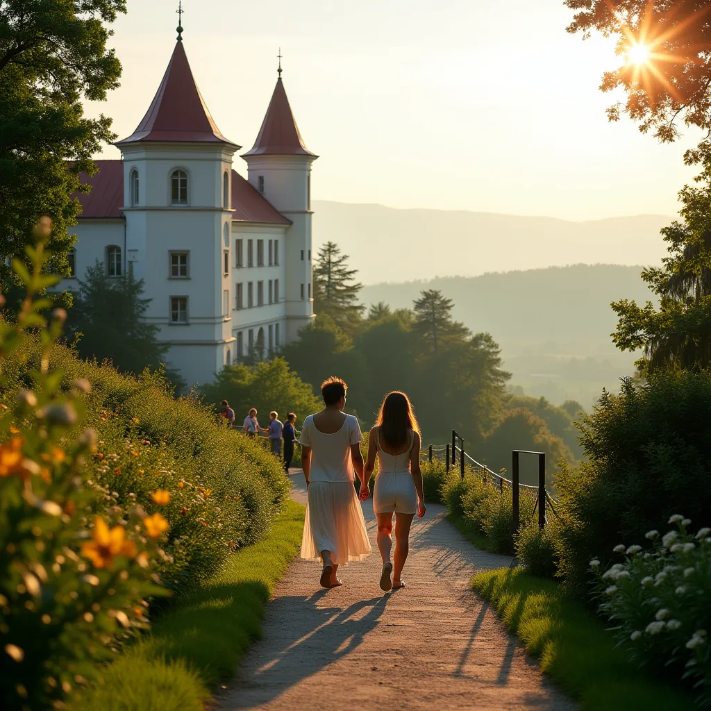 Beautiful spa town with thermal springs and wellness facilities